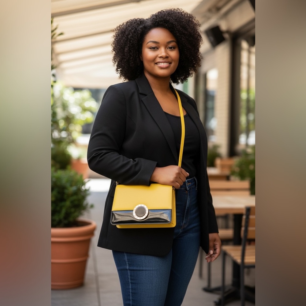 SOLD‼️ Bvlgari Yellow and Black Shoulder Bag - Picture 6 of 7